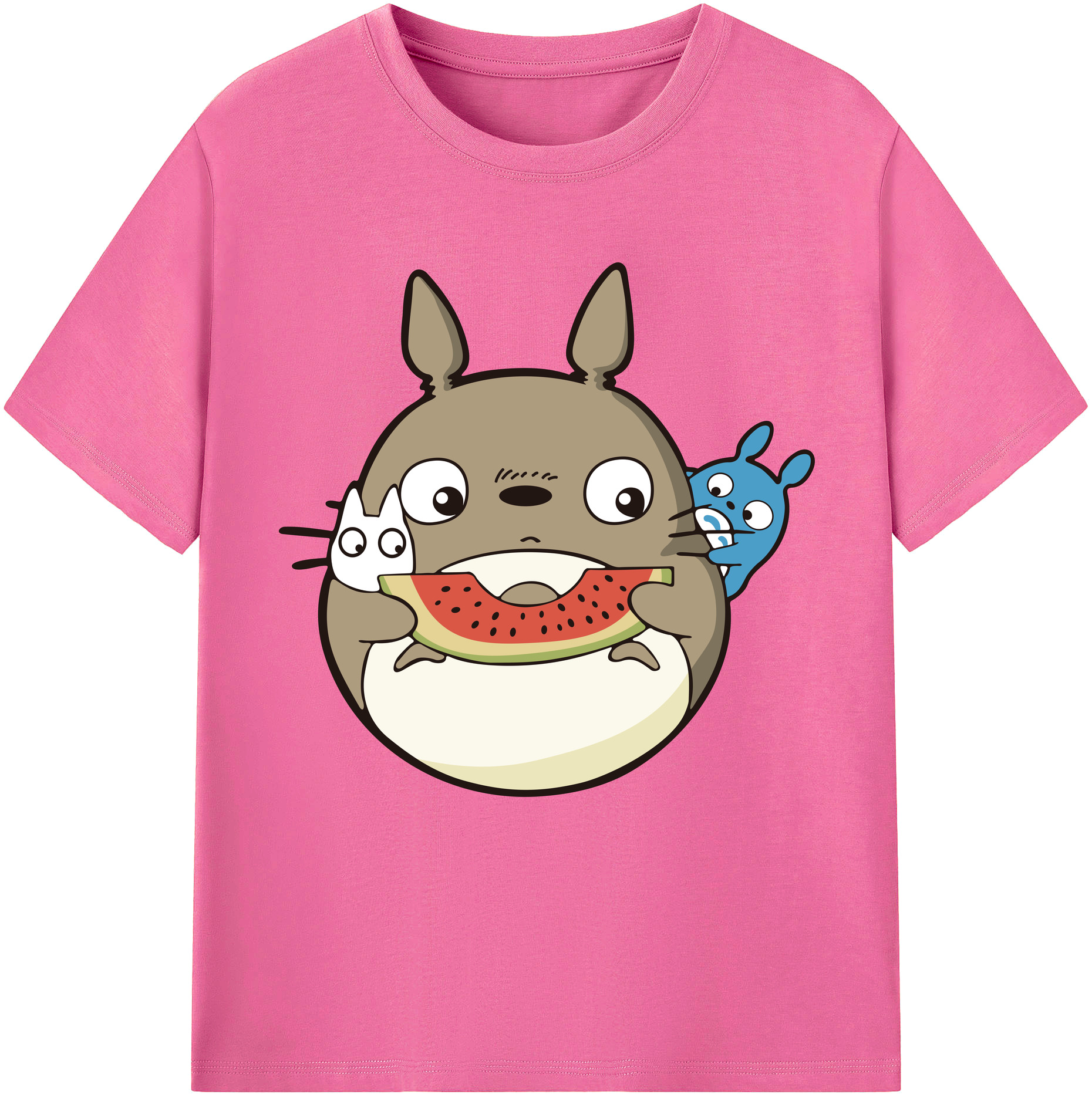 （画像用） となりのトトロ 草壁メイ 草壁サツキ My Neighbor Totoro Satsuki Kusakabe Mei Kusakabe レディースカジュアルプリントTシャツ（綿100％）